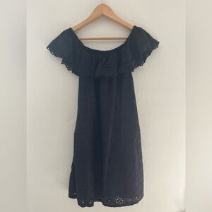 Tommy Bahama Black Gathered Dress